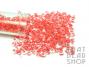 Size 6-0 Seed Beads - Colour Lined Clear with Neon Peach